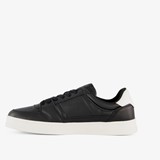 Leren heren sneakers zwart