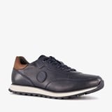 Bugatti Cirino leren heren sneakers donkerblauw