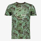 Unsigned heren T-shirt met print groen