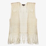 TwoDay gebreide dames gilet beige