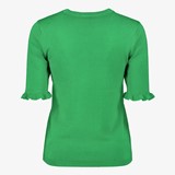 Dames trui met halflange mouw groen