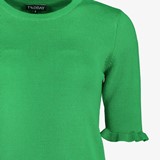 Dames trui met halflange mouw groen