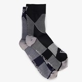 2 paar halflange compressiesokken blauw zwart