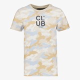 Unsigned jongens T-shirt camouflage beige blauw