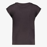 Meisjes T-shirt met tekstopdruk zwart