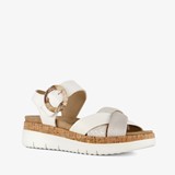 Hush Puppies leren dames sandalen wit