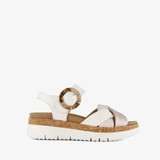 Leren dames sandalen wit