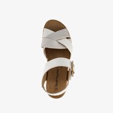 Leren dames sandalen wit