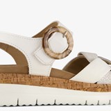 Leren dames sandalen wit