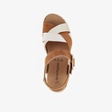 Leren dames sandalen bruin