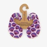 Slipstop kinder schoenen paars met schelpen