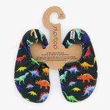 Slipstop kinder schoenen zwart met dino