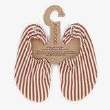 Slipstop kinder schoenen wit met strepen