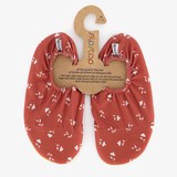 Slipstop kinder schoenen rood met bloemen