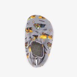 Kinder schoenen grijs met vrachtwagens