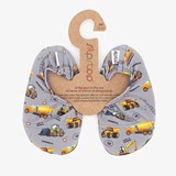 Slipstop kinder schoenen grijs met vrachtwagens