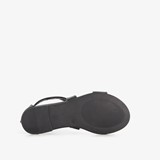 Leren dames sandalen zwart