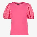 TwoDay meisjes T-shirt met hartjes pofmouwen roze
