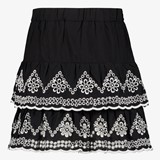 TwoDay meisjes rokje met broderie zwart