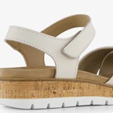 Leren dames sandalen wit