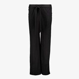 TwoDay wijde dames broek met ceintuur zwart