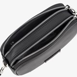 Dames schoudertasje met print zwart