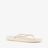 Copacabana dames teenslippers beige met steentjes
