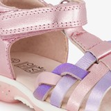 Leren meisjes sandalen metallic roze