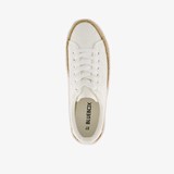 Dames sneakers met jute zool wit