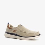 Skechers Delson 2.0 Larwin heren instappers beige