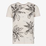 Unsigned heren T-shirt met palmbomen wit