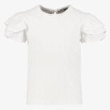 MyWay meisjes broderie shirt met pofmouwen wit