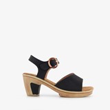 Dames sandalen met hak zwart