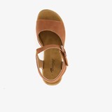 Dames sandalen met hak cognac