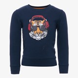 Jongens sweater met tijgerkop