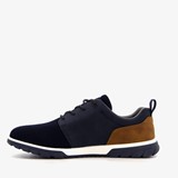Heren sneakers navy bruin