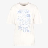 TwoDay oversized dames T-shirt met print wit
