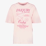 TwoDay oversized dames T-shirt met print roze