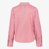 Gestreepte dames blouse rood wit