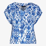 TwoDay dames T-shirt met print blauw wit