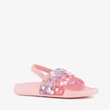 Roze kinder badslippers met eenhoorns