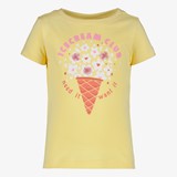 TwoDay meisjes T-shirts met ijsco en bloemen geel