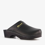 Gevavi leren klompen zwart