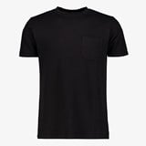 Unsigned heren T-shirt met structuur zwart