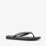 Dames slippers met strass steentjes zwart