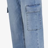 Dames cargo jeans medium blauw