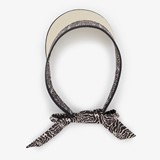 Dames zonneklep beige zwart