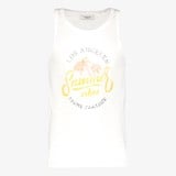 Produkt heren singlet met print wit