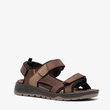 Hush Puppies leren heren sandalen bruin