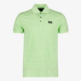 Unsigned heren polo met print groen